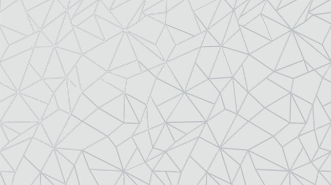 Geometric fractured pattern with light gray lines on a white background