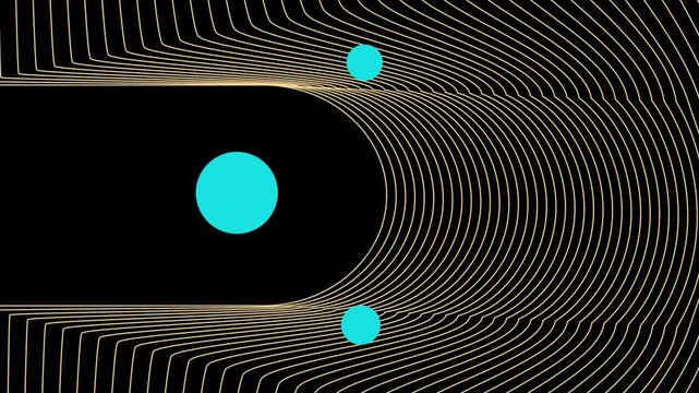 Techno abstract wave with blue lights motion graphy 