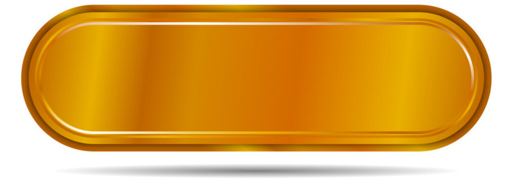 Luxury Golden button for Design for mobile, web, or video games. GUI element