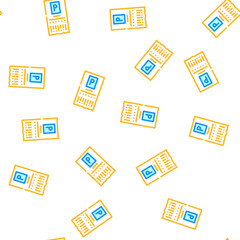 Fototapeta premium ticket parking vector seamless pattern ticket parking sign illustration
