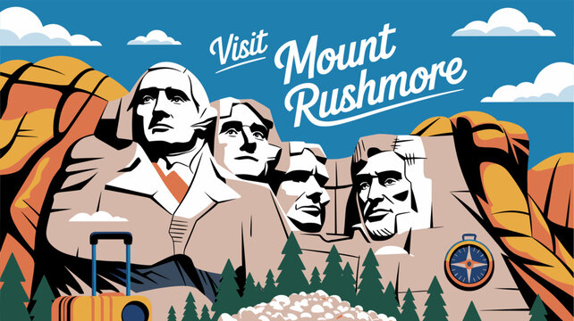 Visit Mount Rushmore National Memorial, a colossal sculpture of four U.S. presidents carved into the Black Hills of South Dakota.