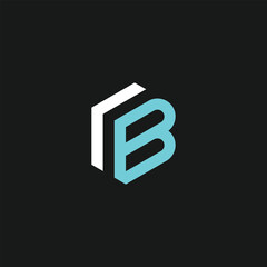 modern stylized letter b logo with arrow design template © mastinflowᵀᴹ