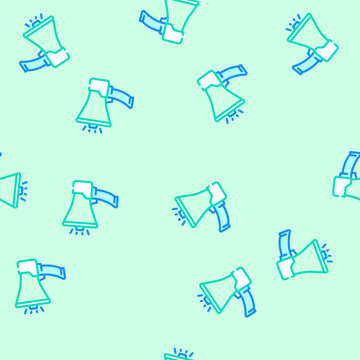 megaphone alert vector seamless pattern megaphone alert sign illustration