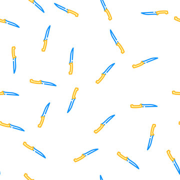 fillet knife vector seamless pattern fillet knife sign illustration