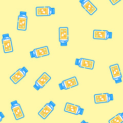 Fototapeta premium juice raw foodist vector seamless pattern juice raw foodist sign illustration