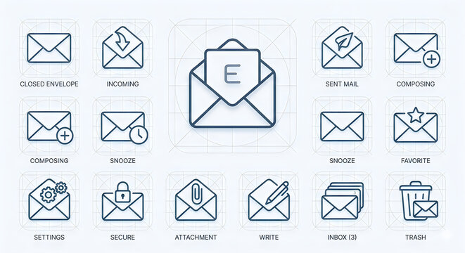 e mail icons