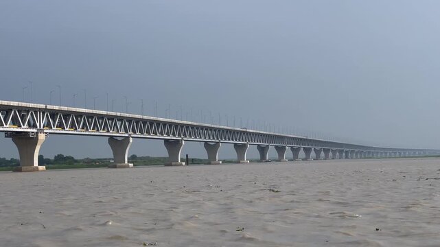 Padma Multipurpose Bridge Over the Padma River in Bangladesh