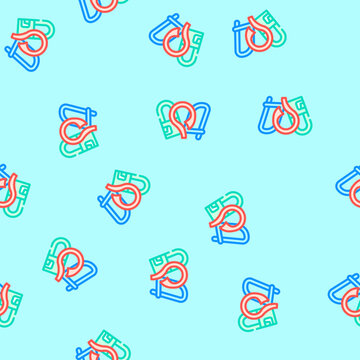 stitch markers embroidery hobby vector seamless pattern stitch markers embroidery hobby sign illustration