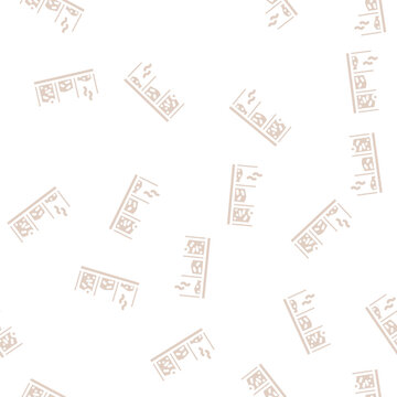 pit compost glyph vector seamless pattern. pit compost signthin illustration