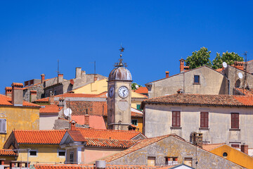 Obraz premium Labin old town on hilltop, Istria, Croatia