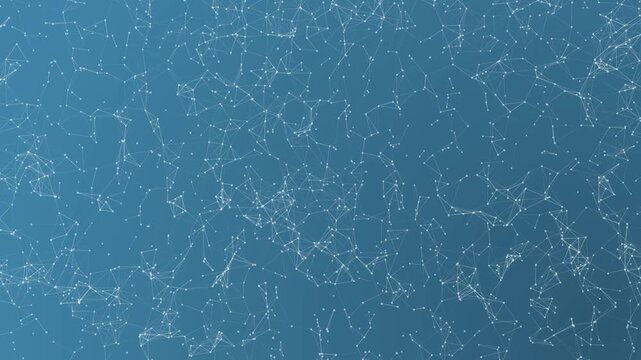 Abstract digital plexus colorful dots connection network animation. Video