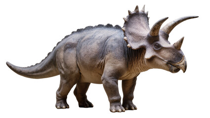 Triceratops dinosaur with three horns and frill © Elena