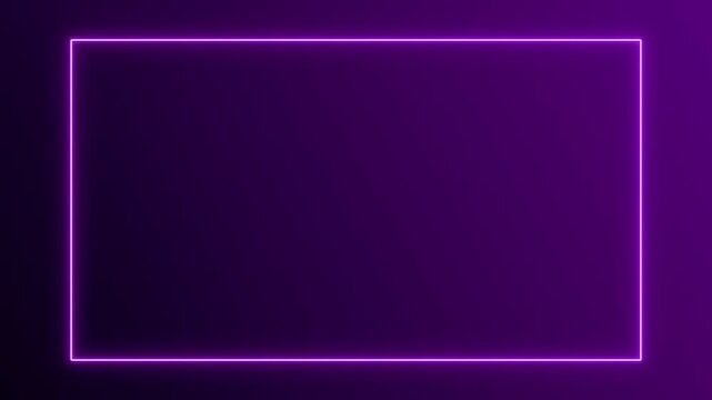 neon lights pink and purple border frame flicker on velvet animation,abstract technology and futuristic stream blank social media motion background