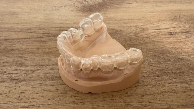 Dental splint for bruxism therapy and protection against teeth grinding 4k