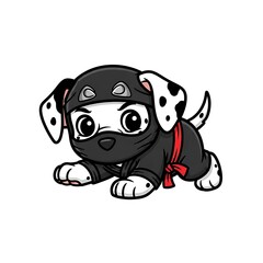 Fototapeta premium Cute Dalmatian puppy in costume.