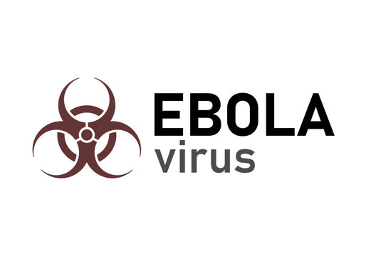 S&iacute;mbolo de peligro biol&oacute;gico con texto descriptivo sobre el virus &eacute;bola