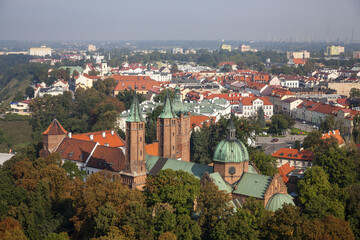 Fototapeta premium Plock aerial view