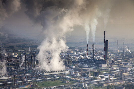 PKN Orlen Plock aerial view