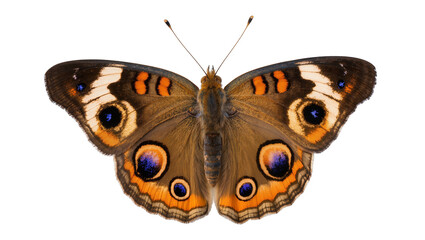 Buckeye butterfly with large eyespots on wings © Patricia