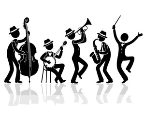 Swinging to the Rhythm: A Melodic Journey with the Jazz Band. © Rudi