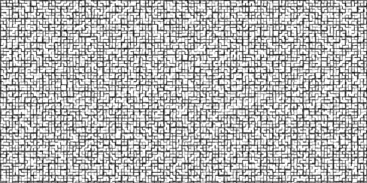 Seamless maze pattern with black lines on gray grid background