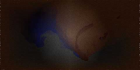 A 3d global business concept illustration featuring a grunge world map on a blue planet earth sphere background, representing global technology, internet, and geography across continents from America  © Mohammad