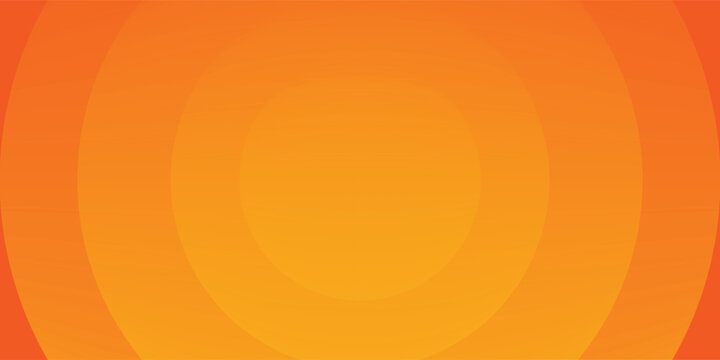 Bright vector background with concentric circles in yellow to orange gradient, radiating from the center like a sunburst for a warm, energetic, and eye-catching effect.