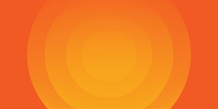 Bright vector background with concentric circles in yellow to orange gradient, radiating from the center like a sunburst for a warm, energetic, and eye-catching effect.