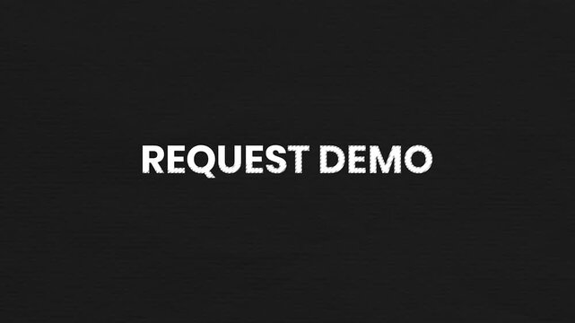 Request Demo Vintage Text Animation 4K Product Presentation Visual for Software Showcases and Service Demonstrations