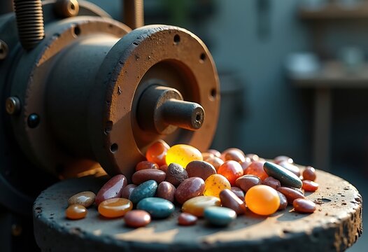 Dynamic Rock Polishing Machine for Gemstone Tumbling Smooth Finish Process