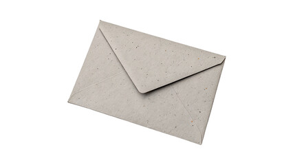 Luxury blank silver metallic paper envelope for invitation isolated on transparent background cut out © 1png-stock