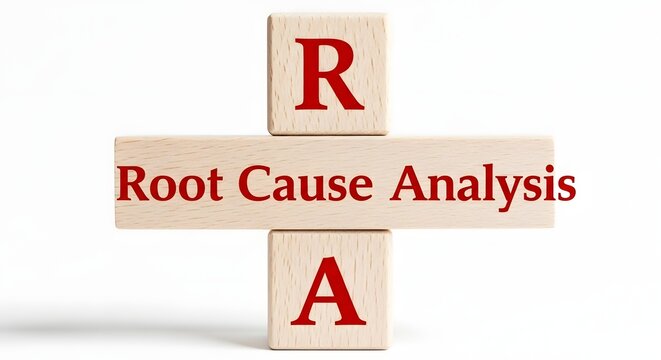 Root cause analysis identifying the source of problems