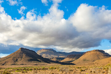 Obraz premium View of Arid desert landscape in the Karoo