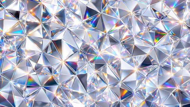 Faceted Crystal Surface Background