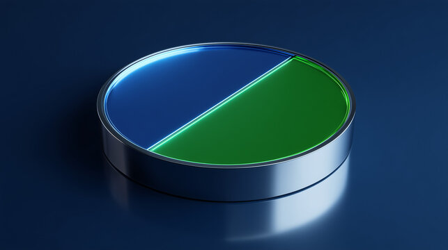 Futuristic spintronics memory disc, quantum data storage technology concept