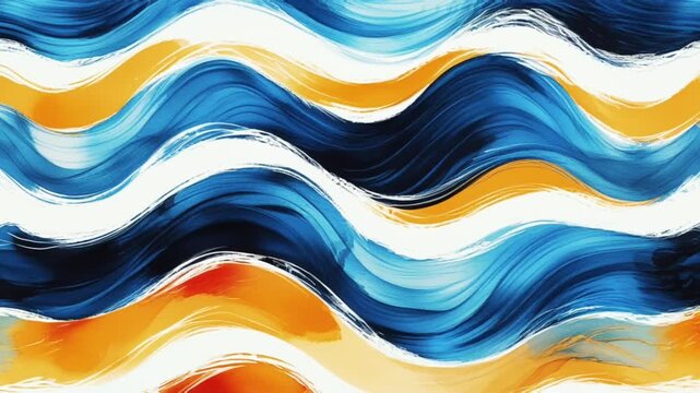 a brush stroke pattern that forms horizontal waves that flow repeatedly