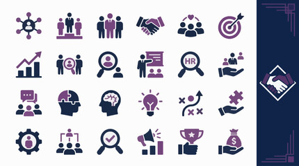 Fototapeta premium Flat Vector Business Icon Set Professional Graphic Resources For Commercial Use