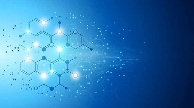 Digital blockchain network connection over global earth map with glowing nodes and futuristic technology background