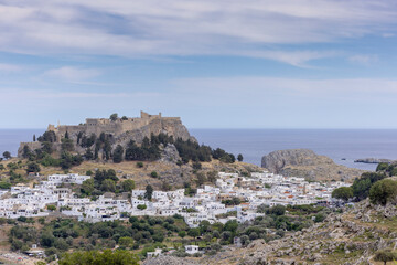 Obraz premium Near Lindos on Rhodos Island, Greece