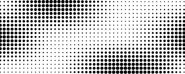 Basic halftone dots effect in black and white color. Halftone effect. Dot halftone. Black white halftone. © sukron
