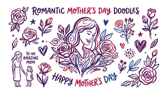 Hispanic Heritage Day Decorative Doodle Banner &ndash; Cultural Celebration Illustration