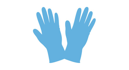 Fototapeta premium Blue disposable medical gloves.
