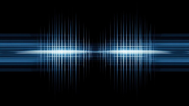 Sound wave visualization depicting an audio frequency pattern in dark tones