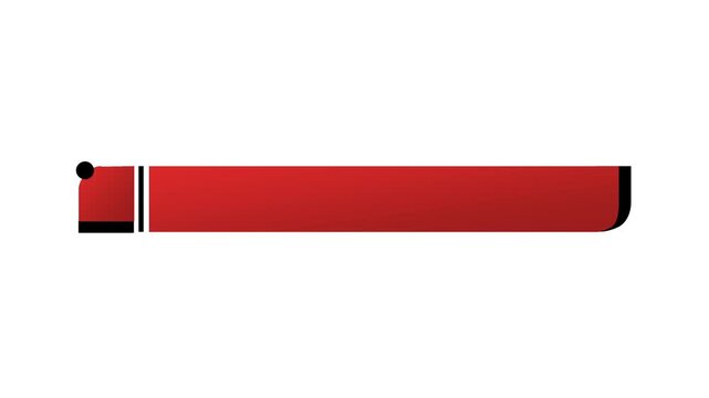 Dynamic Red Breaking News Lower Third Graphic for Broadcast Television.