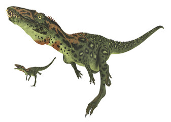 Fototapeta premium Dinosaurier Masiakasaurus, Freisteller