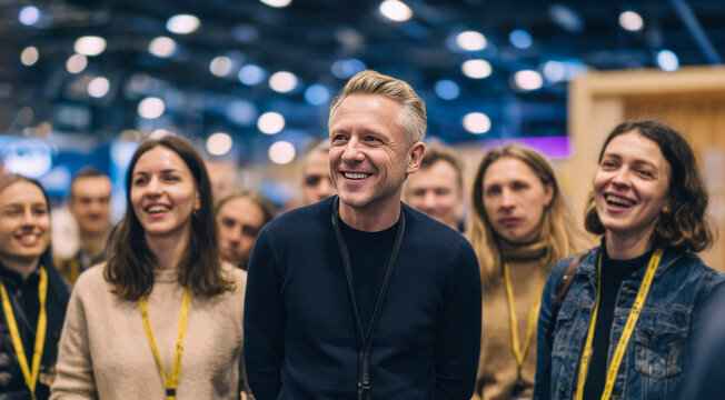 First Impression Matters, A business person greets others with a bright smile that sets a positive first impression. Confidence and friendliness stand out in the moment.