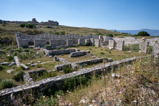 Miletos (Milet) archaeological site. Miletus is an ancient harbour city called Palaton in the Byzantine period. Didim district, Aydin province, Turkey