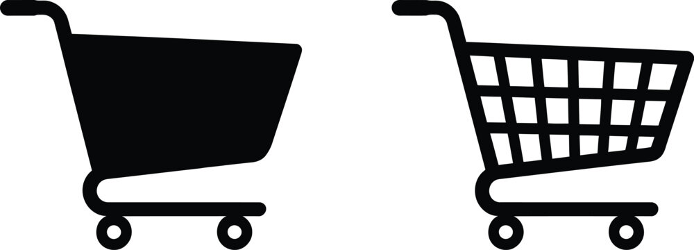 cart vector icons ecommerce checkout button set for web app