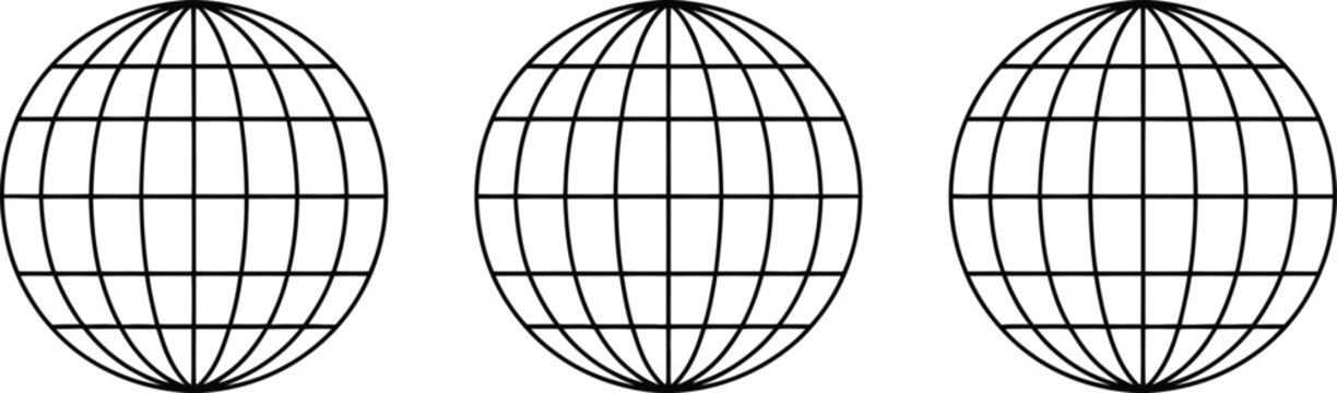 sphere wireframe geometric grid orb lattice pattern vector