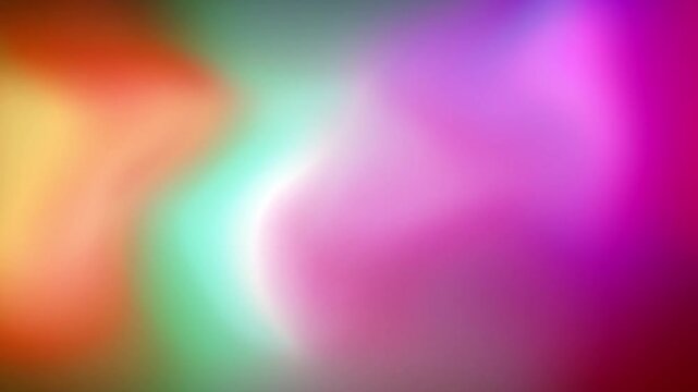 Abstract multi color liquid fluid gradient background video. Loopable animation of dynamic vibrant flowing iridescent colors mix.